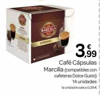 Supermercados El Jamón Café Cápsulas Marcilla oferta