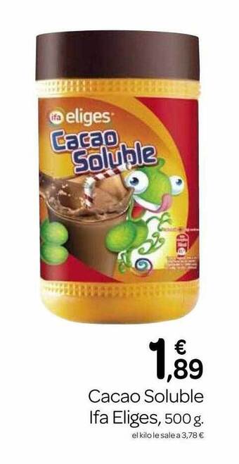 Supermercados El Jamón Cacao Soluble Ifa Eliges oferta