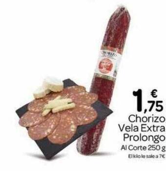 Supermercados El Jamón Chorizo Vela Extra Prolongo oferta
