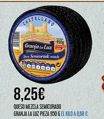 Claudio Queso Mezcla Semicurado Granja La Luz oferta