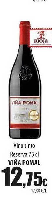 SPAR Lanzarote Vino Tinto Reserva Viña Pomal oferta