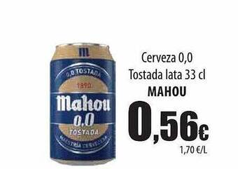 Spar Tenerife Cerveza 0.0 Tostada Mahou oferta