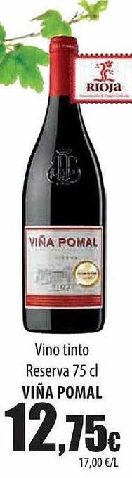 Spar Tenerife Vino Tinto Reserva Viña Pomal oferta