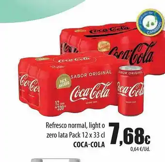 Spar Tenerife Refresco Normal Light O Zero Coca-cola oferta