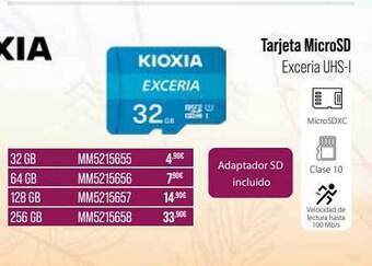 Tarjeta Microsd Kioxia