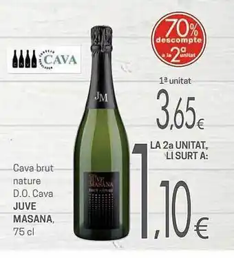 Valvi Supermercats Cava Brut Nature D.o. Cava Juve Masana oferta