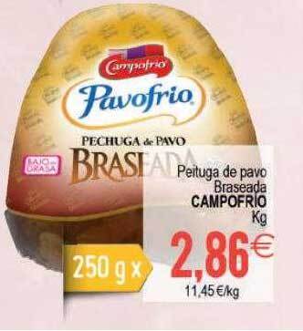 Plenus Supermercados Peituga De Pavo Braseada Campofrio Kg oferta