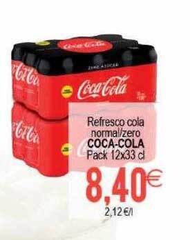 Plenus Supermercados Refresco Cola Normal Zero Coca-cola oferta