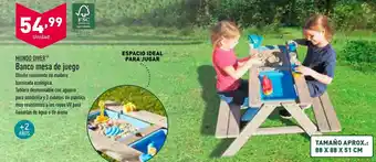 ALDI Mundo Diver® Banco Mesa de Juego 88 x 88 x 51 cm oferta