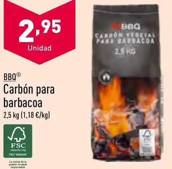 ALDI Bbq® Carbón Para Barbacao 2.5 kg oferta