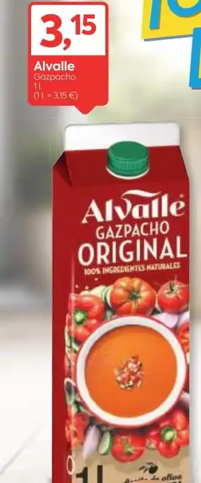 Suma Supermercados Alvalle Gazpacho 1 l oferta