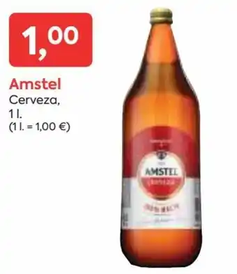 Suma Supermercados Amstel Cerveza, 1 l. oferta