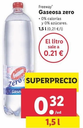 Lidl Gaseosa freeway oferta