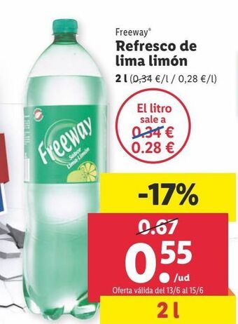 Lidl Refrescos freeway oferta