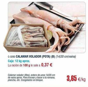 Abordo Calamar Volador oferta