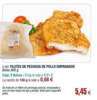 Abordo Filetes De Pechuga De Pollo Empanados oferta