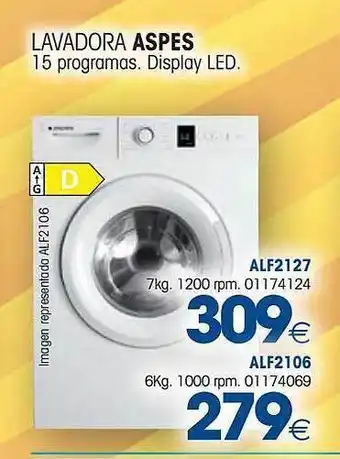 Master Cadena Lavarropas Aspes oferta
