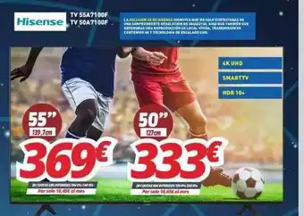Mi electro Hisense Tv 55a7100f Tv 50a7100f oferta
