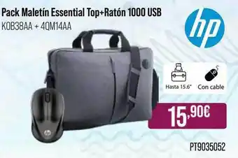 MR Micro Pack Matelín Essential Top-ratón 1000 Usb Hp oferta