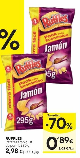 Caprabo Patatas fritas ruffles oferta