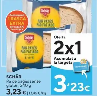 Caprabo Pan de payés schär oferta