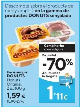 Caprabo Donuts Original 2 u 100 g oferta