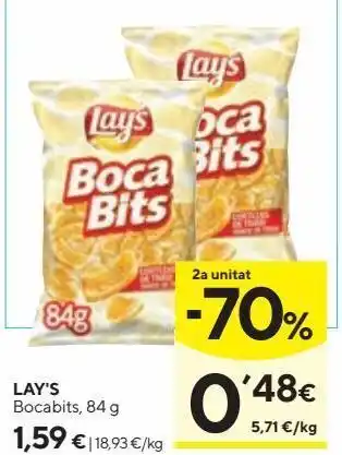 Caprabo Lay's Bocabits 84 g oferta