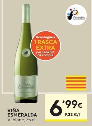 Caprabo Vino blanco viña esmeralda oferta