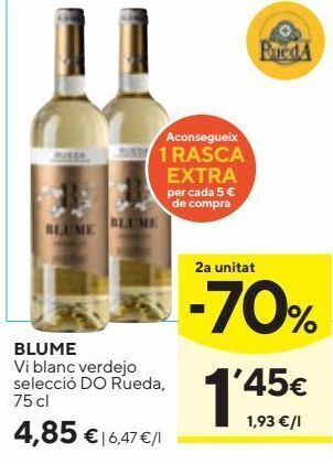 Caprabo Vino blanco blume oferta