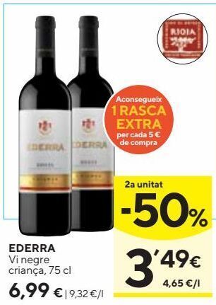 Caprabo Vino tinto ederra oferta