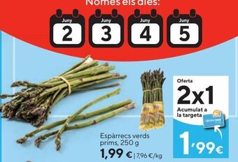 Caprabo Espárragos verdes oferta