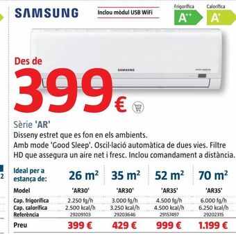 Bauhaus Aire acondicionado samsung oferta