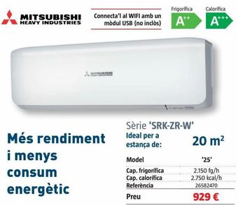 Bauhaus Aire acondicionado mitsubishi oferta