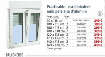 Bauhaus Ventana con persiana oferta