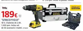 Bauhaus Atornillador a batería stanley oferta