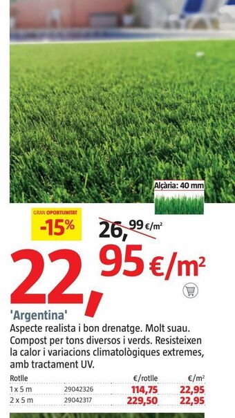 Bauhaus Césped artificial oferta