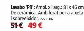 Bauhaus Lavabo oferta
