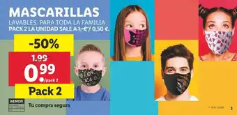 Lidl Mascarillas oferta