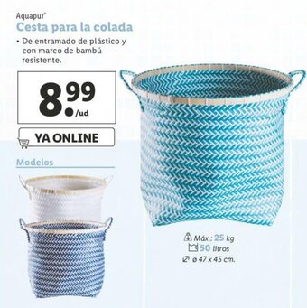 Lidl Cesta para la colada oferta