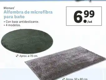 Lidl alfombra de microfibra para baño oferta