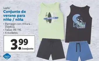 Lidl Conjunto de verano para niño/niña oferta