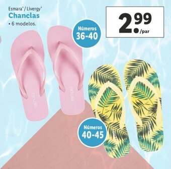 Lidl Chanclas oferta