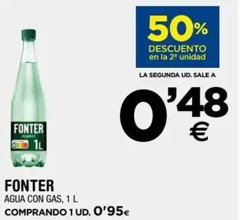 BM Supermercados Fonter Agua Con Gas 1 L oferta
