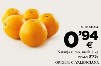 Naranja Zumo, Malla 4 kg