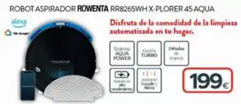 Tien 21 Rowenta Robot Aspirador RR8265WH X-PLORER 45 Aqua oferta