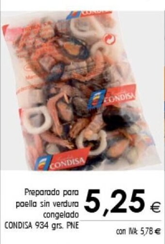 Cash Ifa Condisa Preparado Para Paella Sin Verdura Congelado 934 grs. PNE oferta