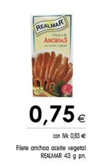 Cash Ifa Realmar Filete Anchoa Aceite Vegetal 43 g pn. oferta