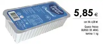 Cash Ifa Burgo de Arias Queso Fresco Tarrina 1 kg oferta