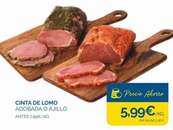 Cash Ecofamilia Cinta de Lomo Adobada o Ajillo oferta
