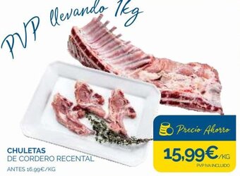 Cash Ecofamilia Chuletas de Cordero Recental oferta